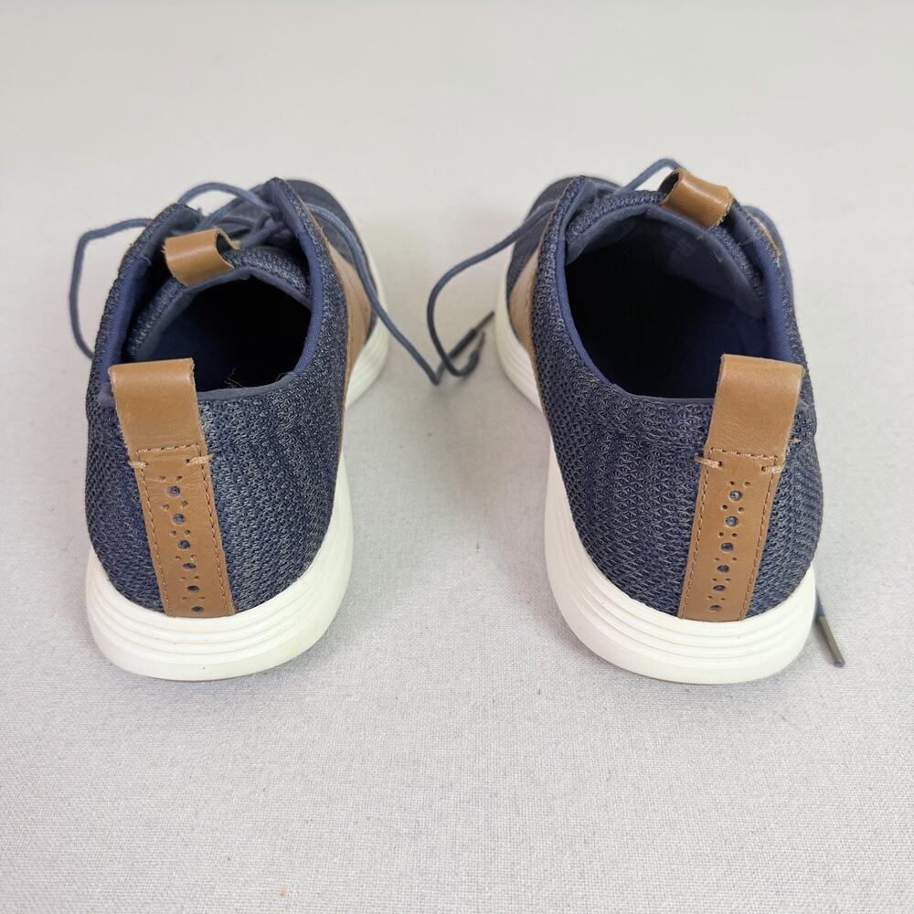 Cole Haan Grand Tour Knit Oxford Shoes Men's 11M Two Tone Blue Tan Casual Preppy - Picture 6 of 16